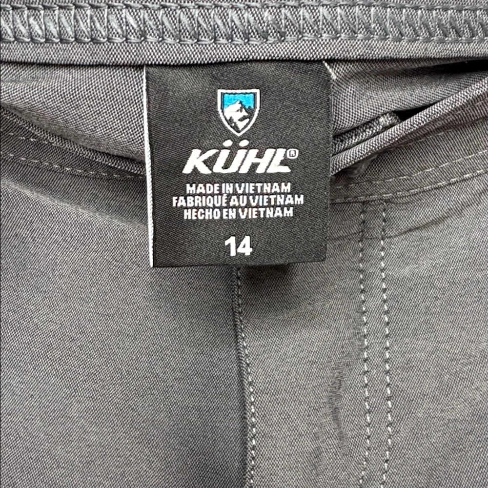 Kuhl Dark Grey Nylon Shorts Women Size 14
